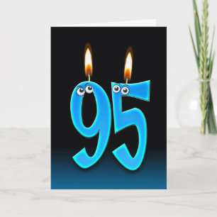 95:e födelsedagsljus kort