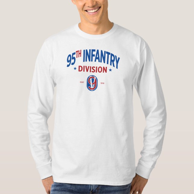 95:e infanteridivisionen "Järn Manar of Metz" Long T Shirt (Framsida)