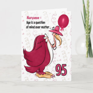 95:e populära födelsedagsdagen Rosa Buzzard med Na Kort