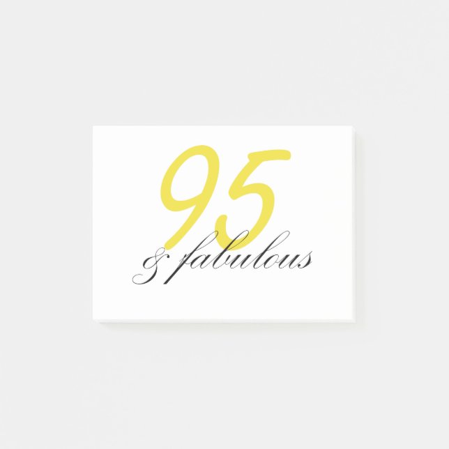95 & Fantastisk Post-it Block (Framsida)