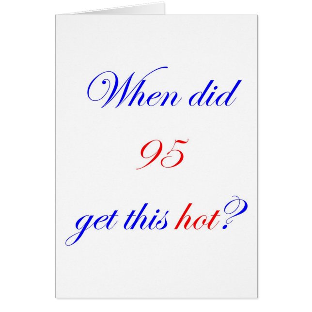 95 hoat hälsningskort (Framsidan)