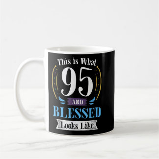 95 och Bl.sed 95 Birthday Gift för manar kvinnor Kaffemugg