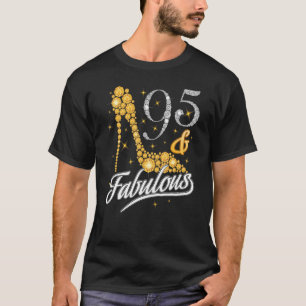 95 och Fabulous Diamond Högklackar Lycklig 95 T Shirt