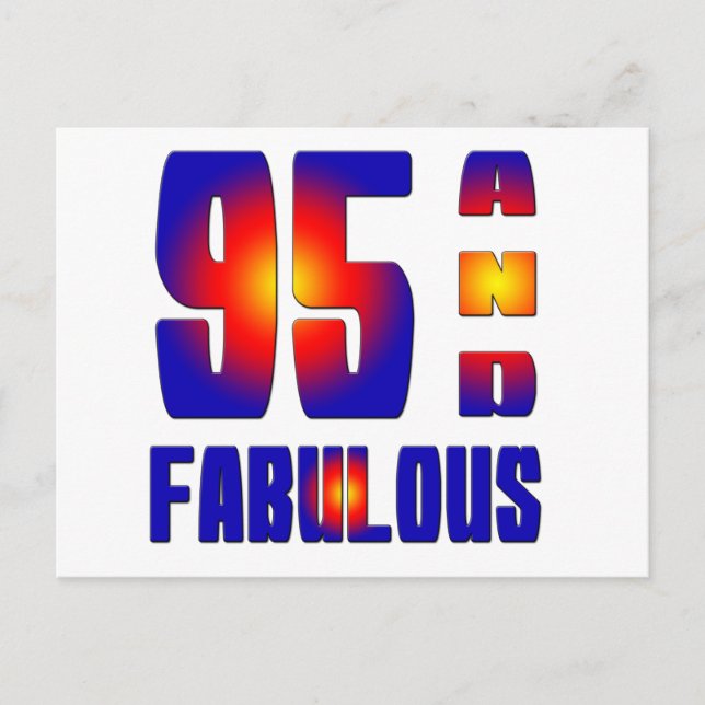 95 och uppmjukande vykort (Framsida)