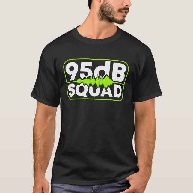 95db Squad ASL Awareness Hand Sign Language Deaf P T Shirt (Framsida)