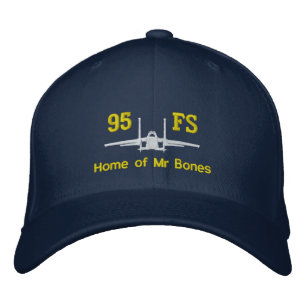 95FS F-15 Golf Hat med pratsignal Broderad Keps