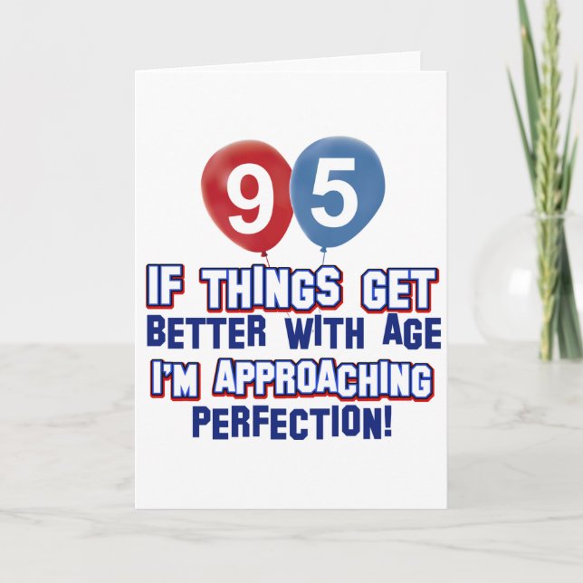 95th åriga födelsedaggåva kort (Framsida)