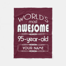 95th Bäst sagolik mörk för födelsedagvärldar - Fleecefilt