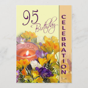 95th Inbjudan för födelsedagfirandeparty
