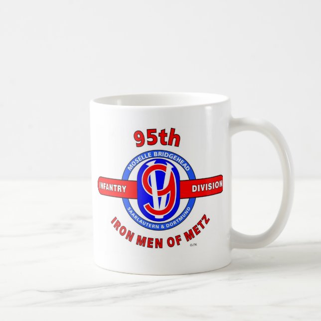 95TH INFANTERIUPPDELNING "JÄRNMANAR AV METZ " KAFFEMUGG (Höger)