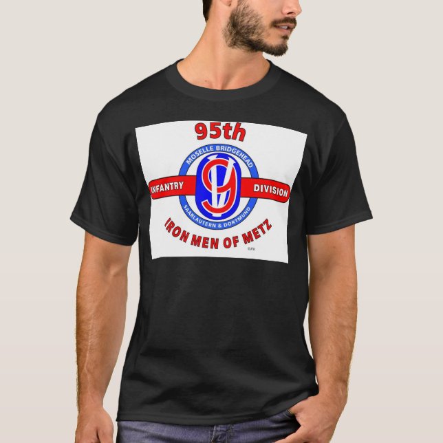 95TH INFANTERIUPPDELNING "JÄRNMANAR AV METZ " T-SHIRT (Framsida)