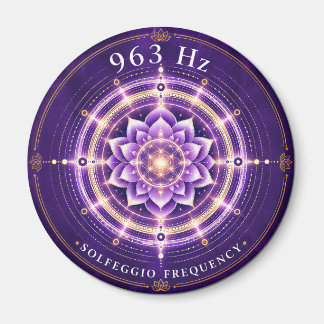 963 Hz Solfeggio-frekvens Magnet | Livets blomma