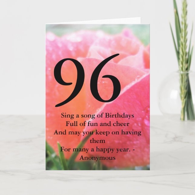 96-årsdag kort (Framsida)