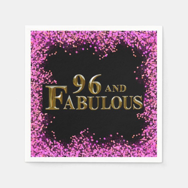 96-årsdag pappersservett (Framsidan)