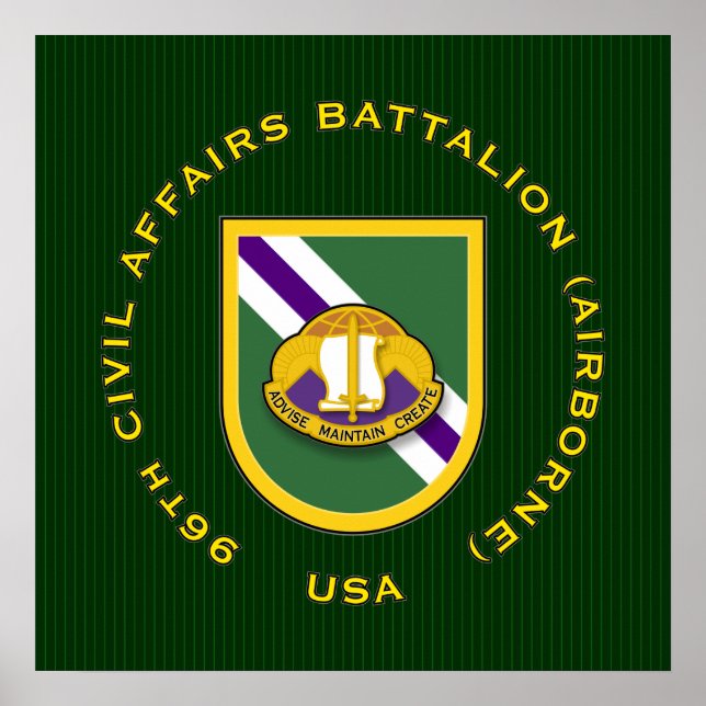 96:e CA Bn - Flygburen Poster (Framsidan)