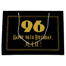 96:e födelsedagen - Art Deco Inspired Titta "96" o