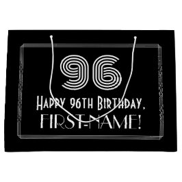 96:e födelsedagen - Art Deco Inspired Titta "96" o