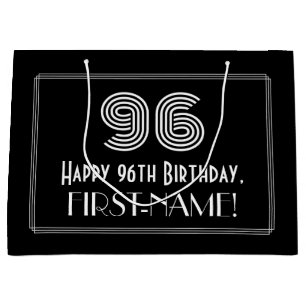 96:e födelsedagen - Art Deco Inspired Titta "96" o