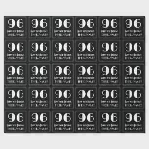 96:e födelsedagen - Art Deco Inspired Titta "96",  Presentpapper