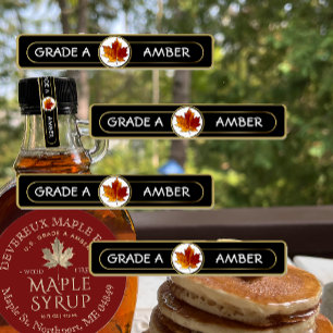 96 Maple Syrup KLASS A AMBER manipuleringssäkra et Klistermärke