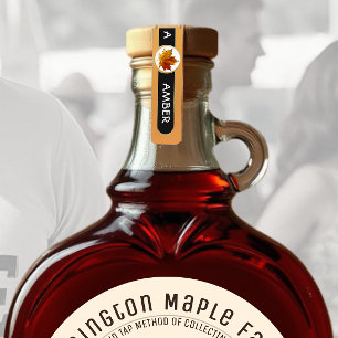 96 Maple Syrup KLASS A AMBER manipuleringssäkra et Klistermärke