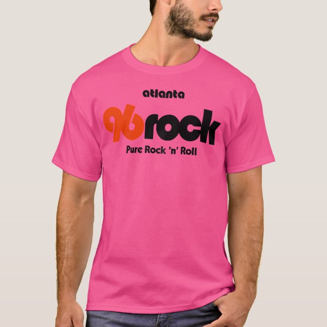 96 Rock Atlanta 	 Baseboll T Shirt (Framsida)