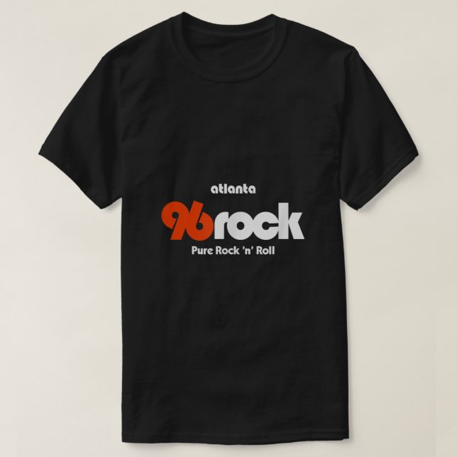96 Sten Atlanta-Mörken T Shirt (Design framsida)