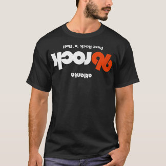 96 Sten Atlanta upp och ned Mörk T Shirt