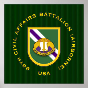 96th Luftburna CA-Bn - Poster