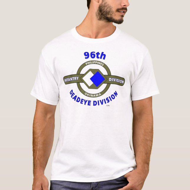 96TH UPPDELNING för INFANTERIUPPDELNING "DEADEYE" Tee Shirt (Framsida)