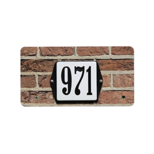 971 ADRESSETIKETT (Framsidan)