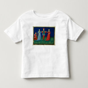 973 f.21v En gentleman som dansar med två Dam, Tee Shirt