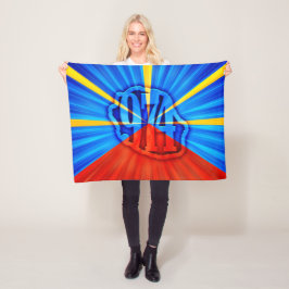 974 Ile de la Réunion - Drapeau réunionnais Fleecefilt