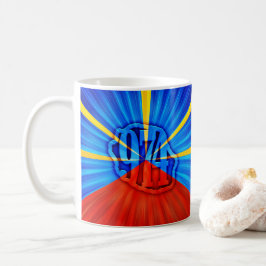 974 Ile de la Réunion - Drapeau réunionnais Kaffemugg