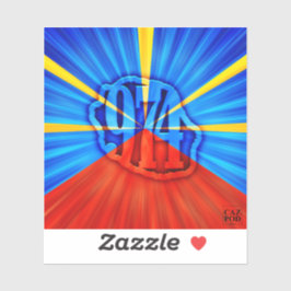 974 Ile de la Réunion - Drapeau réunionnais Klistermärken