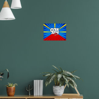 974 Ile de la Reunion Signature Maveli R zoom1 Poster