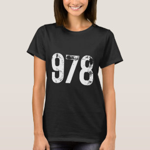 978 Områdeskod Lowell MORSA mobil telefonområdesko T Shirt