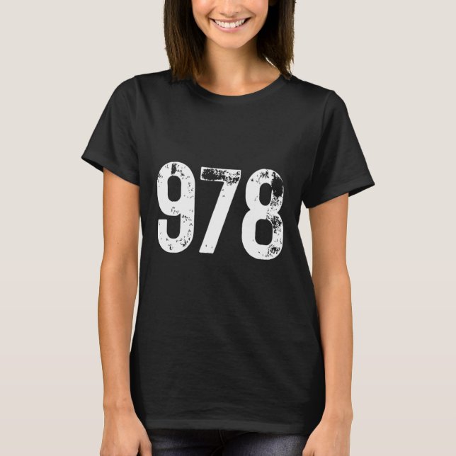 978 Områdeskod Lowell MORSA mobil telefonområdesko T Shirt (Framsida)