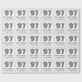 97:e födelsedag: Art Deco Inspired Stil "97" + Nam Presentpapper