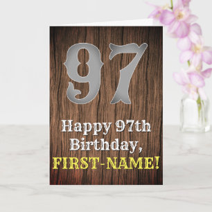 97:e födelsedag: Land Western Inspired Titta, Namn Kort