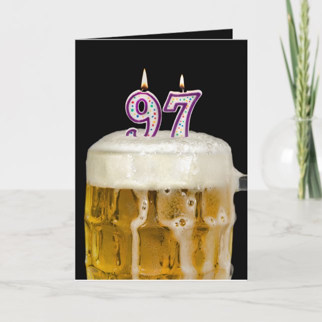 97:e födelsedag svart kort (Framsida)