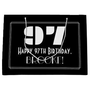 97:e födelsedagen ~ Art Deco Inspired Titta "97" +