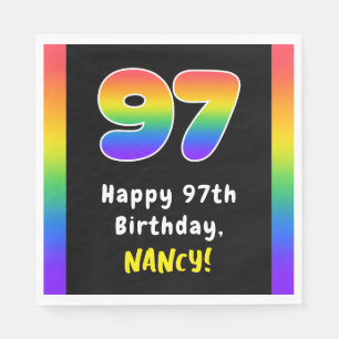 97:e födelsedagen: Rainbow Spectrum nr 97, Anpassa Pappersservett