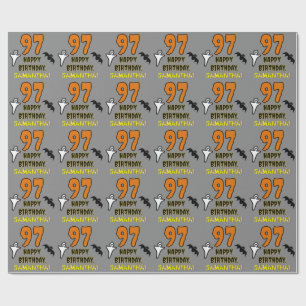 97:e födelsedagen: Spooky Halloween Theme, eget na Presentpapper