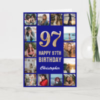97:e Grattis på födelsedagen-flottan, blå och Guld