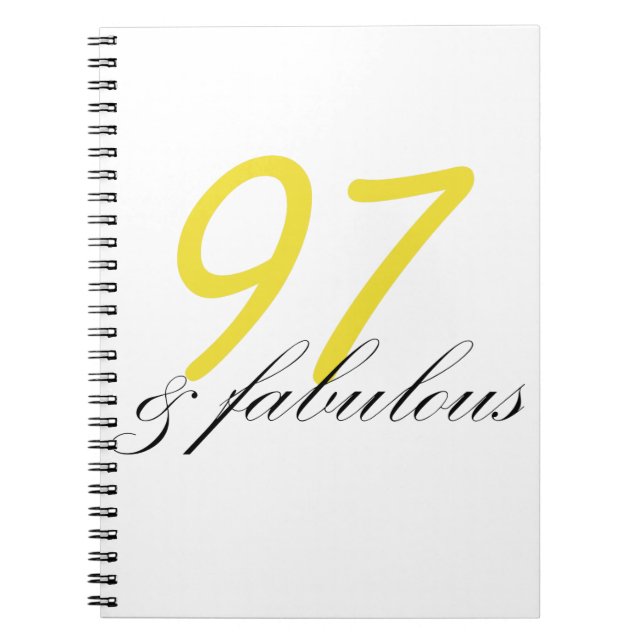 97 & Fabulous Anteckningsbok (Framsidan)