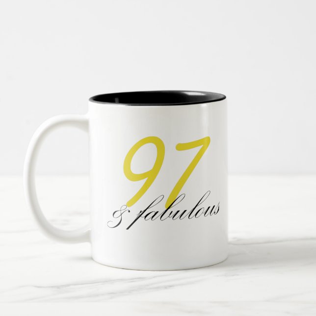 97 & Fantastisk Två-Tonad Mugg (Vänster)