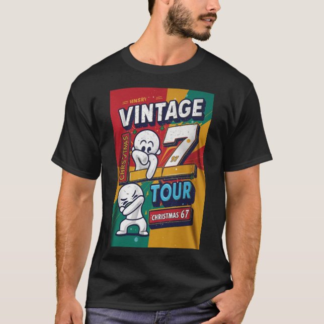 97 Meme 67 Böjd Text T-Shirt (Framsida)