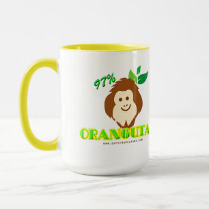 97% Orangututan Mugg - visningar stolt ditt DNA!