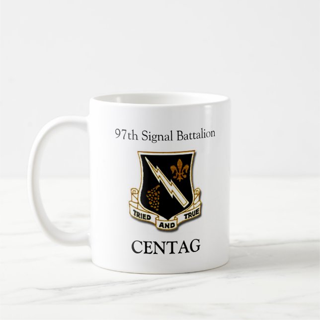 97th Signalera Bn. Veteran Kaffemugg (Vänster)